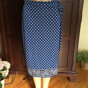 Michael Kors sz 4 EUC wrap skirt! Paisley print